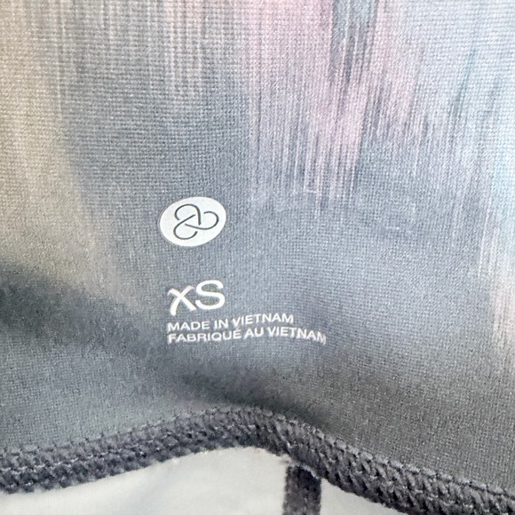 Zella Studio Lite High Waist 7/8 Leggings Gray Blue Pink XS Like New - Picture 7 of 8